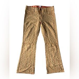 ALICE + OLIVIA RETRO FLARE LOW RISE ORANGE PANTS WOMENS SIZE 2